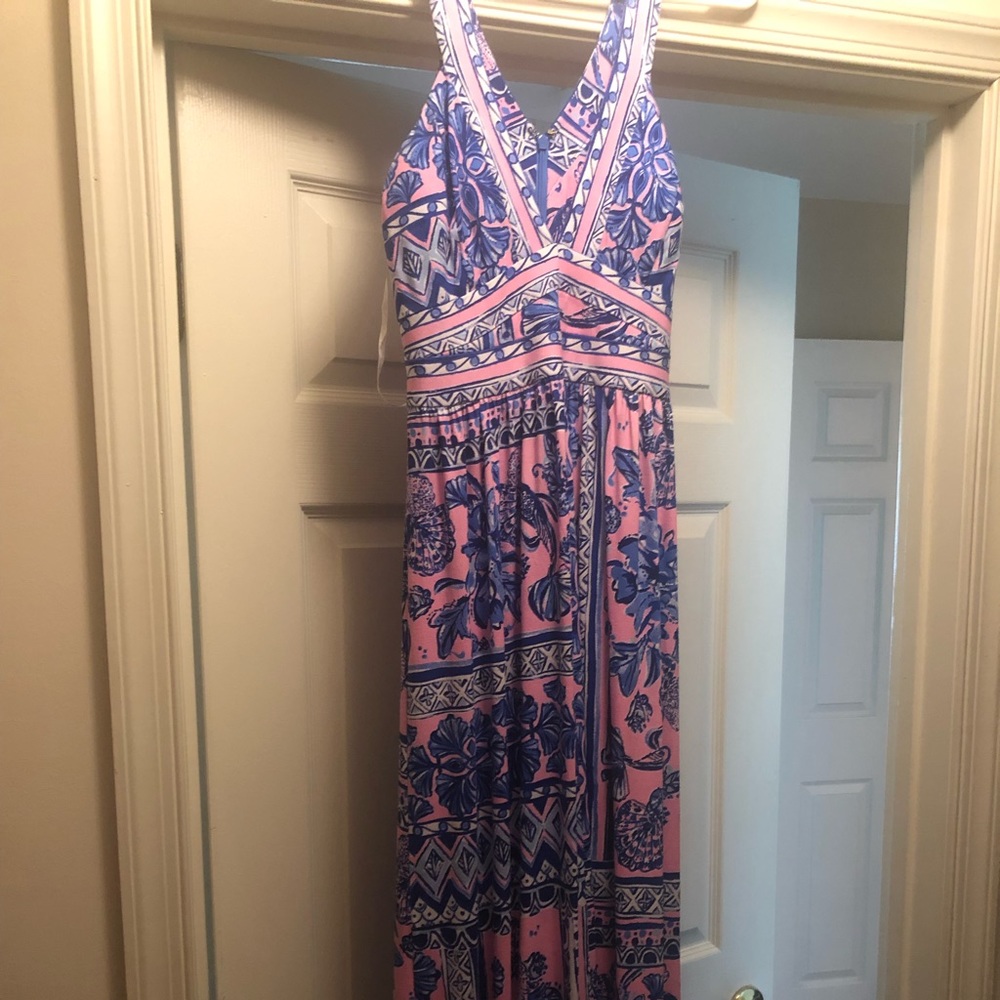 Lilly Pulitzer maxi dress size small, worn once.